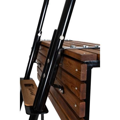 Varax badebrostige, foldbar, sort - 4 trin