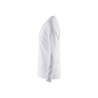 Blåkläder 3301 dame t-shirt lang ærme, hvid