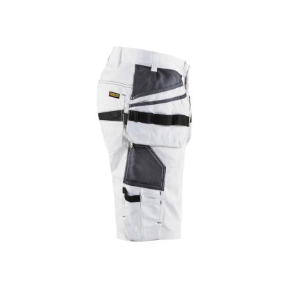 Blåkläder 1099 shorts med stretch, hvid/mørk grå