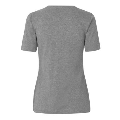 ID 0595 Stretch T-shirt, komfort, dame, grå melange