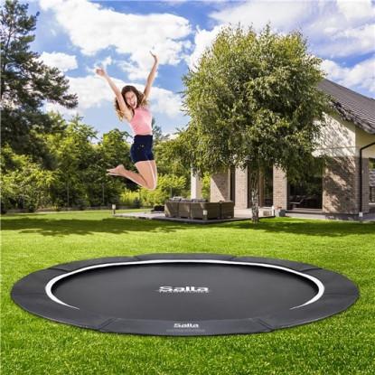 Salta Trampolin Royal Baseground Ø427 cm, sort inkl. sikkerhedsnet