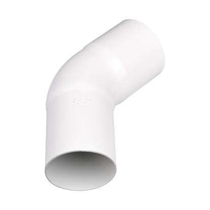 Plastmo bøjning, PVC, hvid, 45°