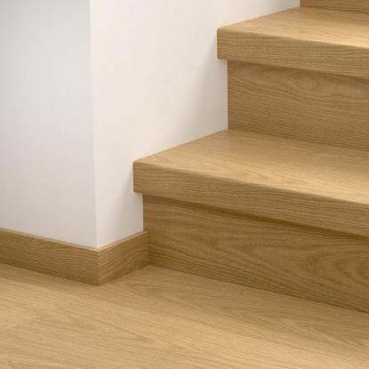 Pergo vinyl trappeafdækning/trappeforkantsprofil, Cinnamon Premium Oak, 1236 x 122 x 62 mm