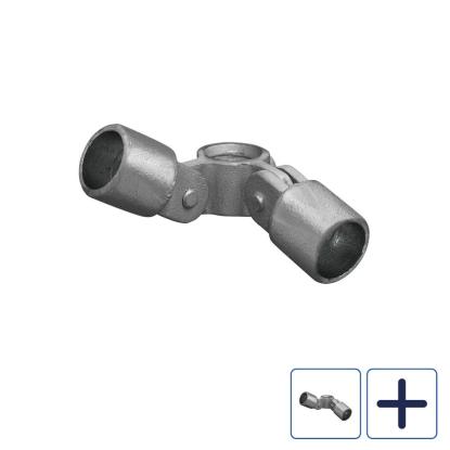Clarrods Clamps CL168 dobbelt hængsel 90°