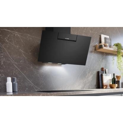 Siemens iQ300 væghængt emhætte LC87KFN60, sort, 80 cm