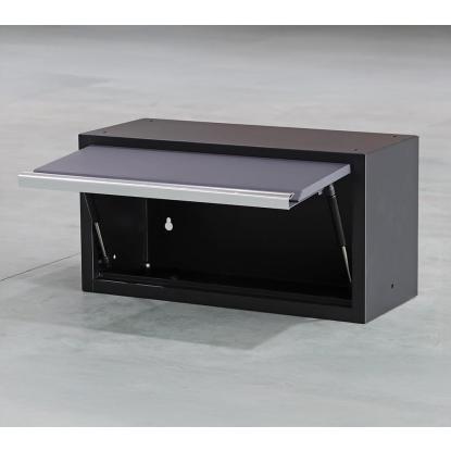 Feistos Apollo 22 hjørneværkstedsmodul, stål/træplade, antracitgrå/sort, 200 x 291 x 46 cm
