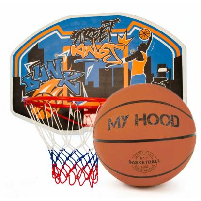 My Hood basketkurv på plade med bold, Ø45 cm - 91 x 61 x 3 cm