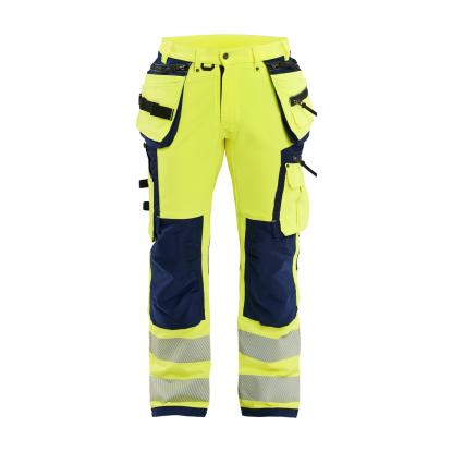 Blåkläder 1997 high vis buks 4-vejs stretch, hi-vis gul/marineblå