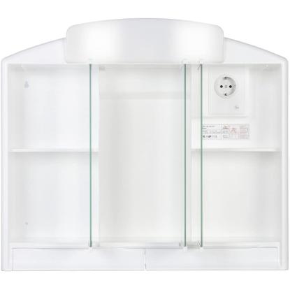 Nortiq Rano LED spejlskab, 59 x 51 x 16 cm, hvid