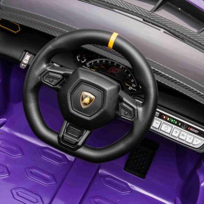 NORDIC PLAY Lamborghini Autentica elbil, 4 x 10,8 V batteri, EVA-hjul, lilla