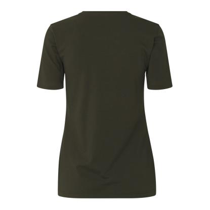 ID 0595 Stretch T-shirt, komfort, dame, oliven