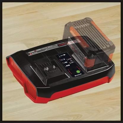 Einhell Power X-Twincharger hurtiglader, 2 x 18 V