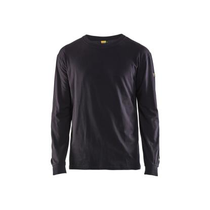 Blåkläder 3483 flammehæmmende t-shirt lang ærme inherent, marineblå