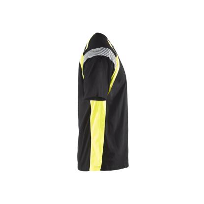 Blåkläder 3332 t-shirt, sort/hi-vis gul