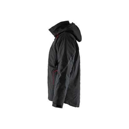 Blåkläder 4484 letforet vinterjakke 4-vejs stretch, sort/rød