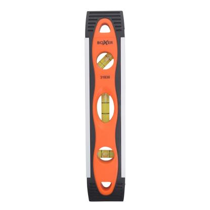 Boxer torpedovaterpas med 3 libeller og magnet, 22,5 cm