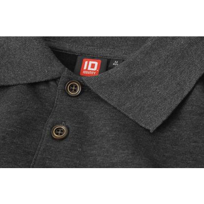 ID 0601 polosweatshirt, klassisk, grafit melange