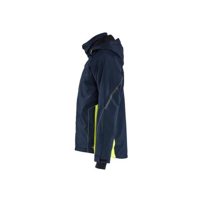 Blåkläder 4890 letforet vinter jakke, mørk marineblå/hi-vis gul