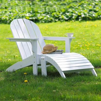 Cinas Adirondack lænestol, hvid