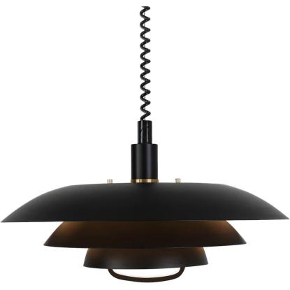 Aneta Epsilon pendel med hejs, Ø45 cm, sort