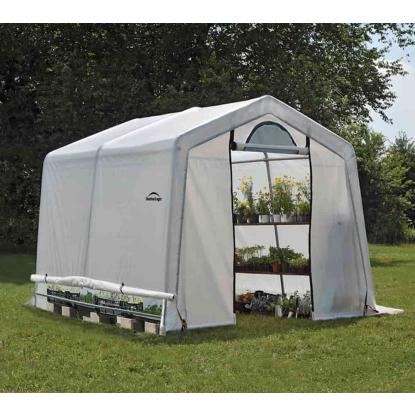 ShelterLogic drivhus, hvid - 9 m²