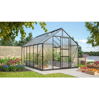 Vitavia Merkur 9900 drivhus, sort, 9,9 m², 6 mm poly