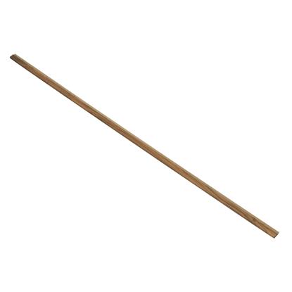 I-Wood afslutningsliste til akustikpanel, klar olieret, brun filt og sort kerne, valnøddefiner, 17 x 42 mm