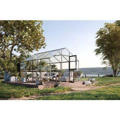 KGT Ortasia IV drivhus, antracitgrå, 12,74 m²