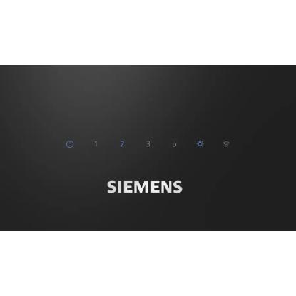 Siemens iQ300 væghængt emhætte LC87KFN60, sort, 80 cm