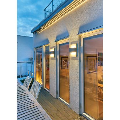 Norlys Geneve væglampe, E27, IP54, hvid