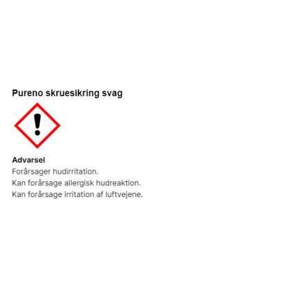 Pureno Skruesikring Svag, 50 ml, 10-21 Nm