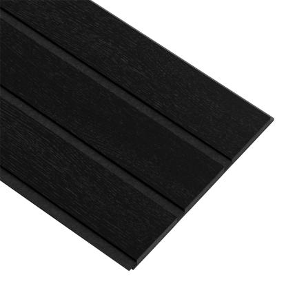 I-Wood Medio+ 3-lamel akustikpanel, sortmalet, sort filt og sort kerne, egefiner, 17 x 300 mm