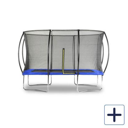 Viking Sports trampolin med net, rektangulær, blå
