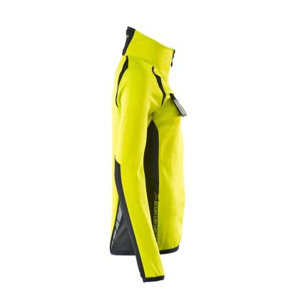 MASCOT ACCELERATE SAFE fleecetrøje med lynlås, hi-vis gul/mørk marine