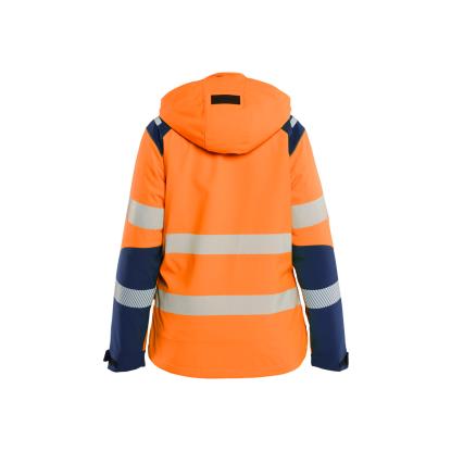Blåkläder 4401 dame high vis letforet vinter softshelljakke, hi-vis orange/marineblå