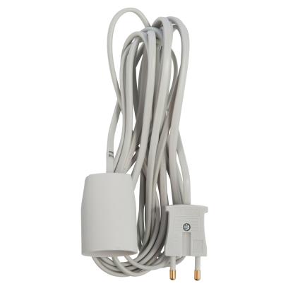 E-Line adapterkabel uden jord - grå - 5 meter