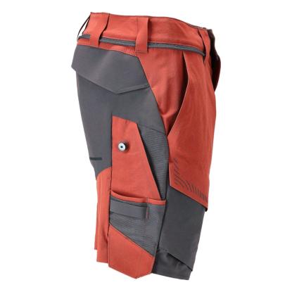 MASCOT CUSTOMIZED arbejdsshorts, efterårsrød/stengrå