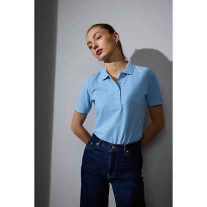 ID PRO Wear CARE 0377 poloshirt, klassisk, dame, lys blå