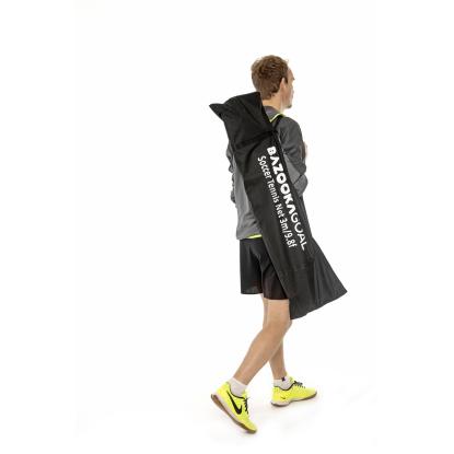 Bazooka fodtennis net, sort - 100/150 x 300 cm