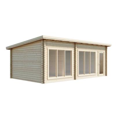 Luoman Lillevilla Sirkku havehus med to rum og seks store vinduer - 28 m²