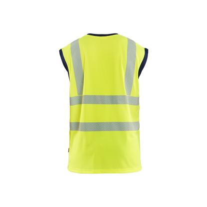 Blåkläder 3575 high vis tanktop, hi-vis gul/marineblå