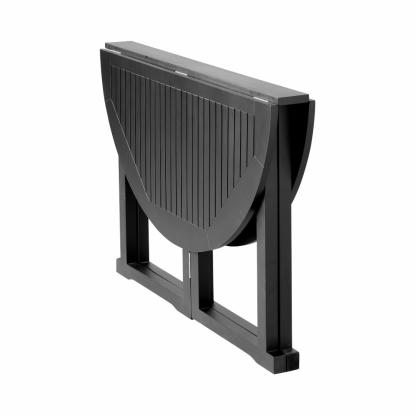 Cinas Butterfly rundt bord, mat sort, Ø110 cm