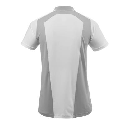 MASCOT ADVANCED poloshirt med brystlomme, grå-meleret/hvid