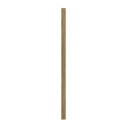 I-Wood afslutningsliste til 3-lamel akustikpanel, mørkebrun olieret, beige filt og sort kerne, egefiner, 17 x 92 mm