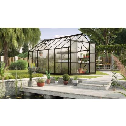 Vitavia Uranus 11500 drivhus, sort, 11,5 m², 6 mm poly