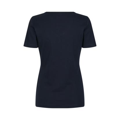 ID 0506 Interlock T-shirt med v-hals, dame, navy