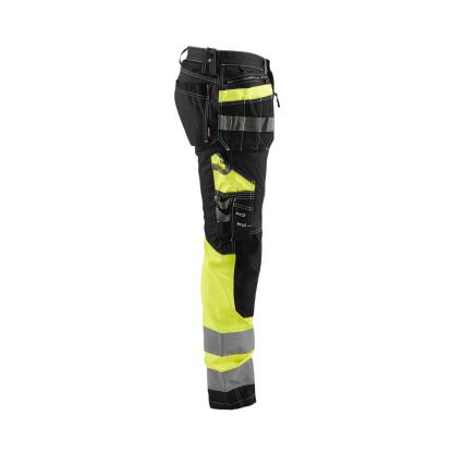 Blåkläder 1794 high vis buks med stretch, sort/hi-vis gul
