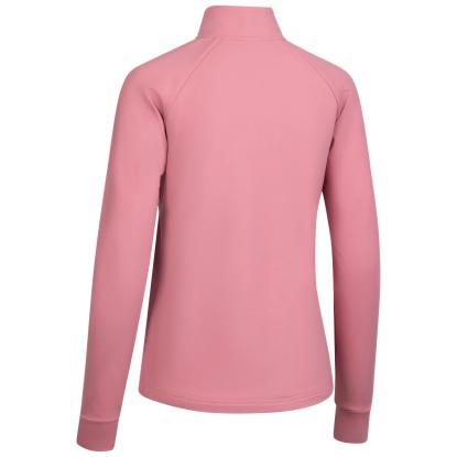 DLX GISELA Quickdry trøje med kort lynlås, dame, pink