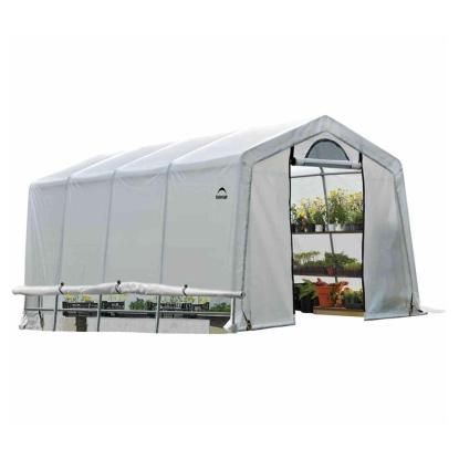 ShelterLogic drivhus, hvid - 18,3 m²