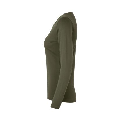 ID 0509 Interlock T-shirt med lange ærmer, dame, oliven